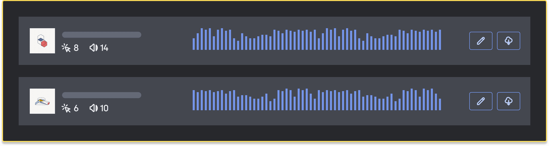 Tracks mockup